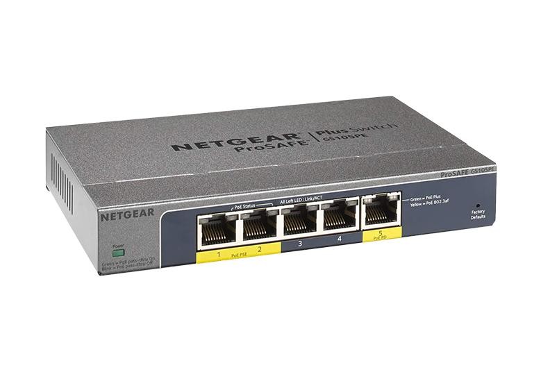 NetGear GS105PE-10000S 5P Sw.