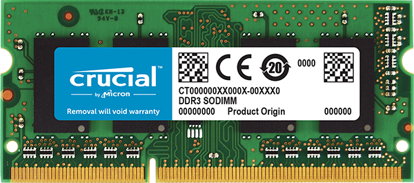RAM SO-DIMM DDR3L 4GB/PC1600 /UB/ Crucial / Single